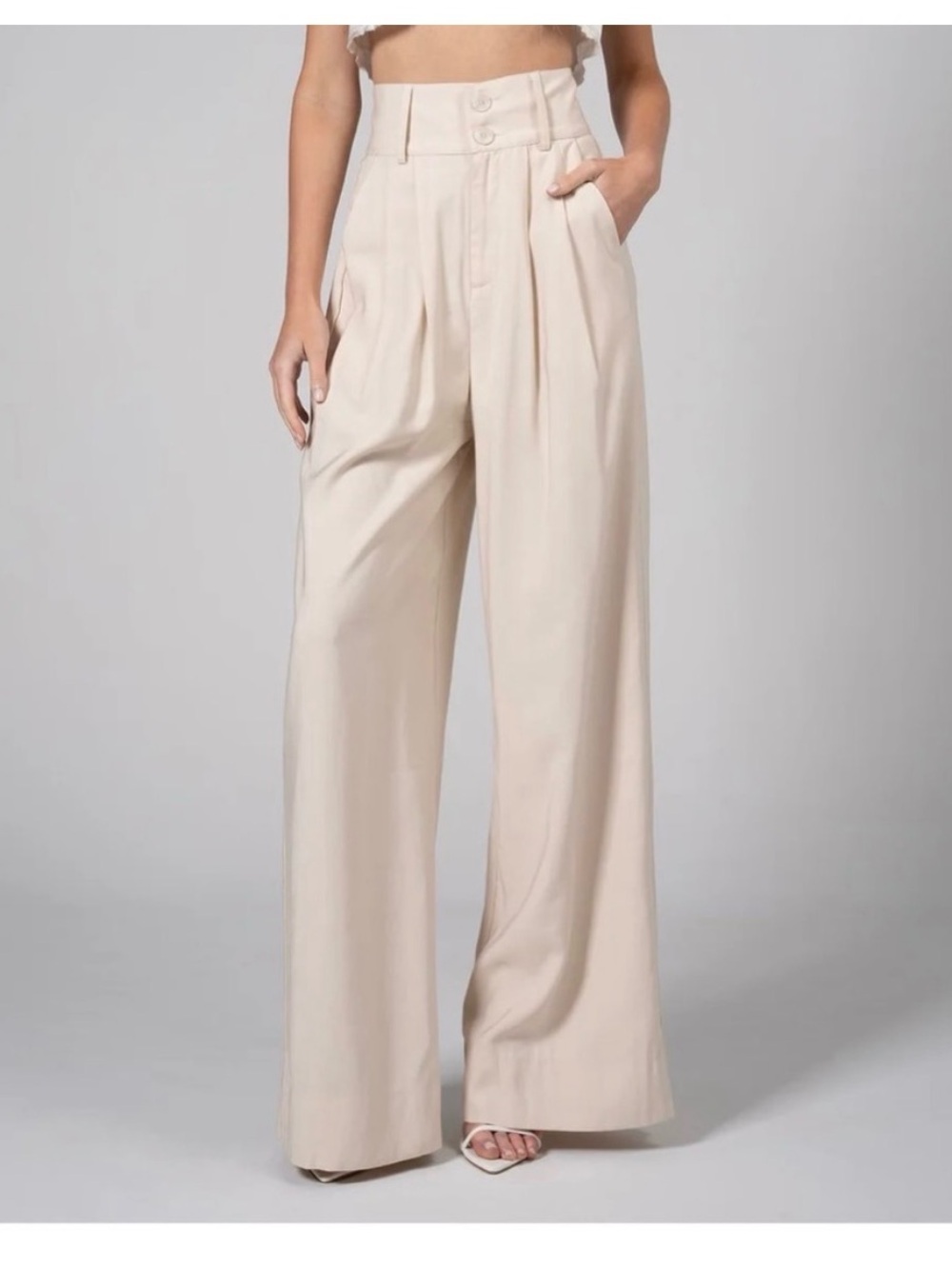 Nonchalant Label Page Pant in Oat